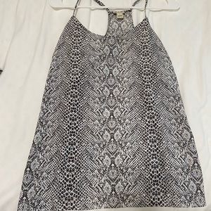 J. Crew snakeskin tank/blouse
